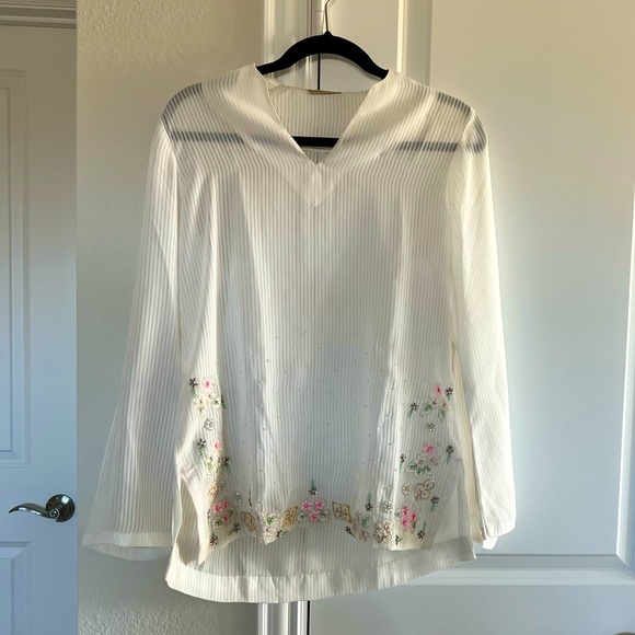 Tops - White Sheer top